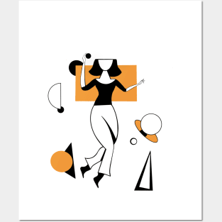 Geometric woman Posters and Art